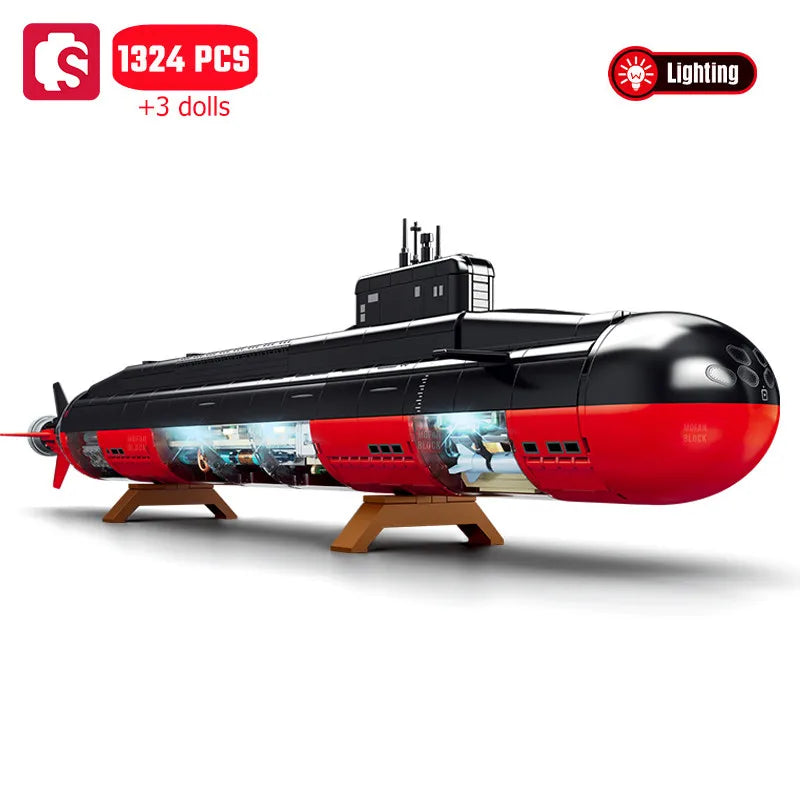 Strategic Nuclear Submarine - 1324pcs