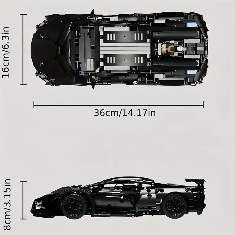 Black Lambo - 1314pcs